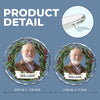 Custom Photo Circle Glass Ornament - Personalized Christmas Memorial Sympathy Gifts For Loss Of Mom, Dad - Heaven Shines Tonight