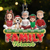Custom Acrylic Ornament - Personalized Christmas Birthday Gifts For Mom, Dad, Brother, Sister, Kids - Together Is Our Gift