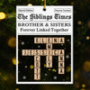 Custom Scrabble Acrylic Ornament - Personalized Christmas Birthday Gifts For Brother, Sister - Words That Unite Us