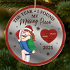 Custom Wooden Mirror Acrylic Ornament - Personalized Anniversary Christmas Wedding Gifts For Husband And Wife, Him And Her - Years Change Love Stays