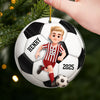 Custom Acrylic Ornament - Personalized Christmas Birthday Gifts For Football, Baseball, Basketball, Soccer Lovers, Sports Fans, Sports Lovers - No Limits Just Goals