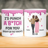Custom Mug - Personalized Best Friend Birthday Gifts For Women, Besties, Sisters, BFF - Besties Make Life Sparkle