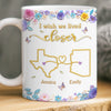 Custom Long Distance Mug - Personalized Best Friend Birthday Gifts For Women, Besties, Sisters, BFF - Different Places Same Bond