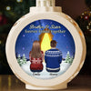 Custom Candlelight Lantern Ornament - Personalized Christmas Birthday Gifts For Brother, Sister - Shine Through Our Hearts