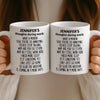 Custom Mug - Personalized Christmas Funny Gifts For Best Friends, Family, Coworker, Work Bestie - Dead Inside, Sparkling Outside