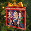 Custom Acrylic Ornament - Personalized Best Friend Christmas Birthday Gifts For Women, Besties, Sisters, BFF - Kindred Hearts Endless Laughs