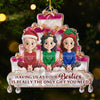 Custom Acrylic Ornament - Personalized Best Friend Christmas Birthday Gifts For Women, Besties, Sisters, BFF - Laugh Loud Live Bright