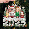 Custom Acrylic Ornament - Personalized Christmas Birthday Gifts For Family, Dog Cat Lovers - Little Moments Big Memories