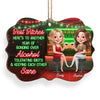 Custom Wood Ornament - Personalized Best Friend Christmas Birthday Gifts For Women, Besties, Sisters, BFF - Laughs That Last A Lifetime