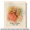 Custom Photo Watercolor Puzzle With Wooden Frame - Personalized Anniversary Wedding Gifts For Husband And Wife, Him And Her - Life’s Sweetest Puzzle, Complete With You