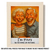 Custom Photo Funny Caricature Puzzle With Wooden Frame - Personalized Anniversary Wedding Gifts For Husband And Wife, Him And Her - Stuck With Me, Lucky You