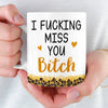 Custom Long Distance Mug - Personalized Best Friend Birthday Gifts For Women, Besties, Sisters, BFF - Close Where It Counts