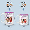 Custom Mug - Personalized Best Friend Birthday Gifts For Women, Besties, Sisters, BFF - Partners In Laughs
