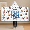 Custom Photo Poncho Wearable Blanket - Personalized Christmas Birthday Gifts For Dog Cat Lovers, Dog Dad And Mom, Cat Owners - Dog Hair Is My Glitter