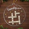 Custom Scrabble Acrylic Ornament - Personalized Christmas Birthday Gifts For Mom, Dad, Brother, Sister, Kids - Love Makes Every Day Home