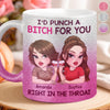 Custom 11OZ Glitter Matte Ceramic Mug - Personalized Best Friend Birthday Gifts For Women, Besties, Sisters, BFF - Besties Bring The Sunshine In