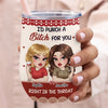 Custom Wine Tumbler - Personalized Best Friend Birthday Gifts For Women, Besties, Sisters, BFF - Forever My Safe Place