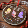 Custom Circle Glass Ornament - Personalized Best Friend Christmas Birthday Gifts For Women, Besties, Sisters, BFF - You Make My World Loud