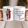Custom Mug - Personalized Best Friend Birthday Gifts For Women, Besties, Sisters, BFF - Thank You For Being My Unpaid Therapist