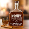 Custom Whiskey Bottle - Personalized Birthday Gifts For Brother, Sister, Best Friends - Adventures Shared From Day One