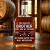 Custom Whiskey Bottle - Personalized Birthday Gifts For Brother, Sister, Best Friends - Adventures Shared From Day One