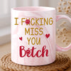 Custom 11oz Pink Marble Mug - Personalized Best Friend Birthday Gifts For Women, Besties, Sisters, BFF - Pretty Minds Pink Hearts