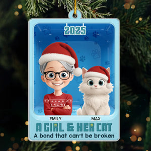 Custom Toy Box Acrylic Ornament - Personalized Christmas Birthday Gifts For Cat Lovers, Cat Mom And Dad - Catmas Vibes Only