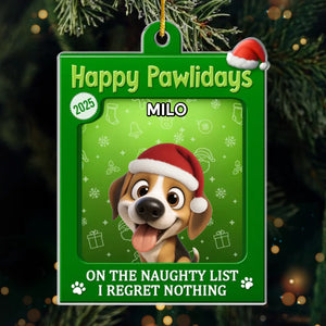 Custom Toy Box Acrylic Ornament - Personalized Christmas Birthday Gifts For Dog Cat Lovers, Dog Dad And Mom, Cat Owners - Fur Baby Approved