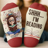 Custom Crew Socks - Personalized Bookish Gifts For Book Lovers, Bookworms, Readers - Bookmark My Heart