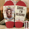 Custom Crew Socks - Personalized Bookish Gifts For Book Lovers, Bookworms, Readers - Bookmark My Heart