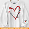 Grandma Vibes Only - Family Personalized Custom Unisex Sweatshirt With Design On Sleeve - Gift For Mom, Grandma