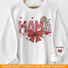 Her Love Is The Bond That Holds Us Together - Family Personalized Custom Unisex Sweatshirt, Hoodie With Design On Sleeve - Gift For Mom, Grandma