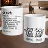 Custom Mug - Personalized Birthday Gifts For Cat Lovers, Cat Mom And Dad - Life Is Softer With Cats