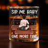 Custom Whiskey Glass - Personalized Anniversary Wedding Gifts For Husband And Wife, Him And Her - Love You More Than Coffee