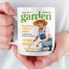 Custom Photo Magazine Mug - Personalized Christmas Birthday Garden Gifts For Gardeners - Dirt Therapy Enthusiast