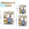 Custom Photo Magazine Acrylic Ornament - Personalized Birthday Running Gifts For Running Lovers, Sports Fans, Sports Lovers - Hustle For Greatness