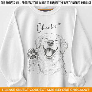 Custom Photo Unisex Sweatshirt, Hoodie With Design On Sleeve - Personalized Birthday Gifts For Dog Cat Lovers, Dog Dad And Mom, Cat Owners - Heart Full Of Dog Moments