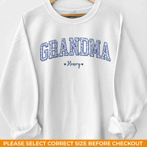 Custom Unisex Sweatshirt, Hoodie With Design On Sleeve - Personalized Birthday Gifts For Mom, Grandma - Rooted In Love
