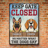 Custom Home Decor Metal Sign - Personalized Birthday Gifts For Dog Lovers, Dog Dad And Mom - Love Made Of Fur