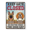 Custom Home Decor Metal Sign - Personalized Birthday Gifts For Dog Lovers, Dog Dad And Mom - Love Made Of Fur