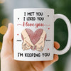 Custom Mug - Personalized Anniversary Wedding Gifts For Husband And Wife, Him And Her - You Are My Safe Place