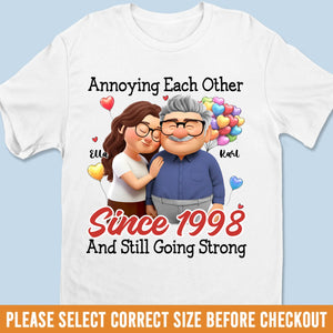 Custom Unisex T-shirt, Premium T-shirt, Hoodie - Personalized Anniversary Wedding Gifts For Husband And Wife, Him And Her - Our Love Feels Steady Warm