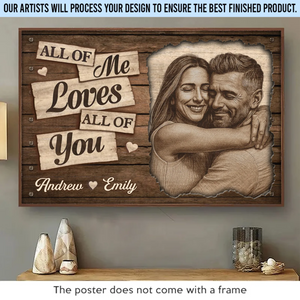 Custom Photo Horizontal Poster - Personalized Anniversary Wedding Gifts For Husband And Wife, Him And Her - You Make My Days Lighter