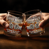 Custom Whiskey Glass - Personalized Birthday Gifts For Brother - Family By Chance, Brothers Forever
