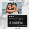 Custom Photo Metal Wallet Card - Personalized Anniversary Wedding Gifts For Husband And Wife, Him And Her - You Make Everything Softer