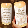 Custom LED Candle - Personalized Anniversary Wedding Gifts For Husband And Wife, Him And Her - You Make My Days Brighter