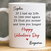 Custom Mug - Personalized Anniversary Wedding Gifts For Husband And Wife, Him And Her - Side By Side Feels Natural