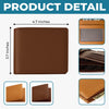 Custom Engraved Bifold Leather Wallet Two Sides - Personalized Anniversary Wedding Gifts For Husband And Wife, Him And Her - You Make Tomorrow Feel Bright