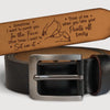 Custom Engraved Leather Belt - Personalized Anniversary Wedding Gifts For Husband And Wife, Him And Her - Love Chooses Us Again