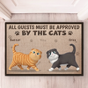 Custom Home Decor Decorative Mat - Personalized Birthday Gifts For Cat Lovers, Cat Mom And Dad - Welcome, Cats Say Maybe